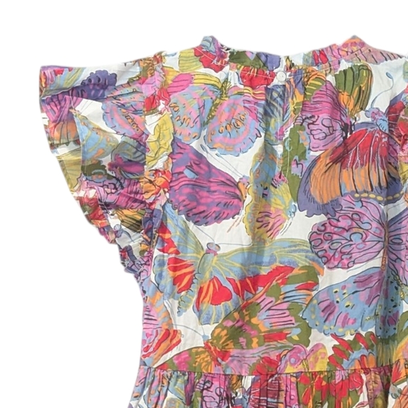 NWT Caroline Constas Multicolor Papillion Floral Print Mini Dress - Picture 5 of 9